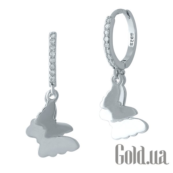 

Серьги с подвесками Fresh Jewelry, Серебряные серьги с куб. циркониями