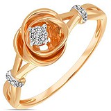 Золотое кольцо с бриллиантами, 1711799