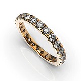 Золотое обручальное кольцо с бриллиантами, 1768887
