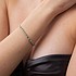 Жіночий срібний браслет з куб. цирконіями - фото 3