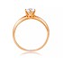 Золотое кольцо с кристаллом Swarovski - фото 2