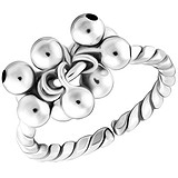 Rich line Женское серебряное кольцо, 1513144
