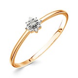 Золотое кольцо с бриллиантами, 1513400