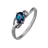 Женское серебряное кольцо с топазом, 1516472