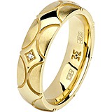 Золотое обручальное кольцо с бриллиантами, 1555128