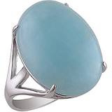 Женское серебряное кольцо с аквамарином, 1611960