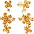 Золотые серьги с цитринами - фото 1