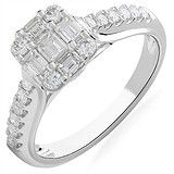 Женское золотое кольцо с бриллиантами, 1667512