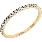 Золотое обручальное кольцо с бриллиантами, 1672888