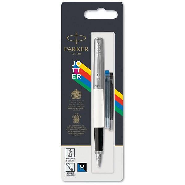 Parker Перьевая ручка Jotter 17 Standart White FP M блистер 15 016