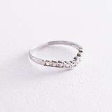 Женское серебряное кольцо с куб. циркониями, 1749944