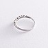 Женское серебряное кольцо с куб. циркониями - фото 2