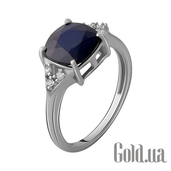 

Женские кольца Fresh Jewelry, Женское серебряное кольцо с куб. циркониями и сапфиром, 16.5