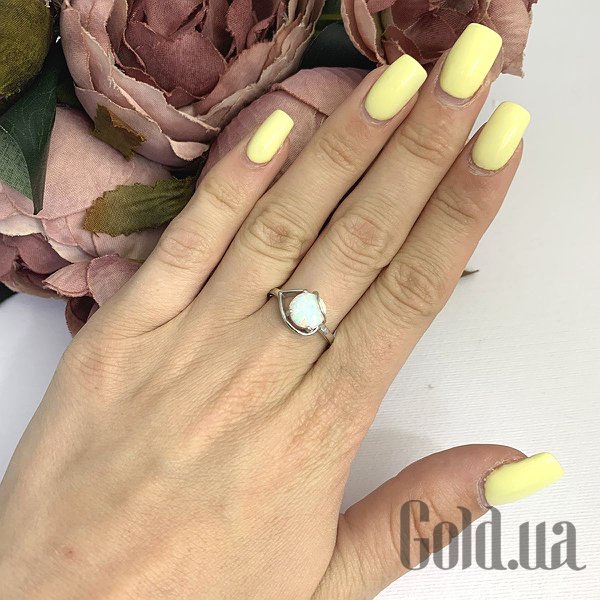 Каблучка Fresh Jewelry Жіноча срібна каблучка з опалом, 17.5