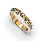 Золотое обручальное кольцо с бриллиантами, 1768120
