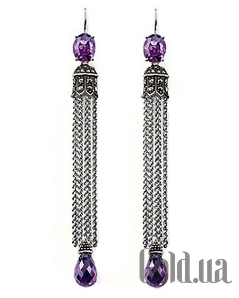 

Серьги с подвесками Thomas Sabo, Серебряные серьги с куб. циркониями