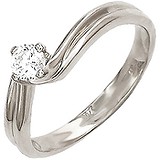 Золотое кольцо с бриллиантом, 1605561