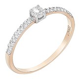 Золотое кольцо с бриллиантами, 1640889