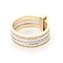 Золотое обручальное кольцо с куб. циркониями - фото 3
