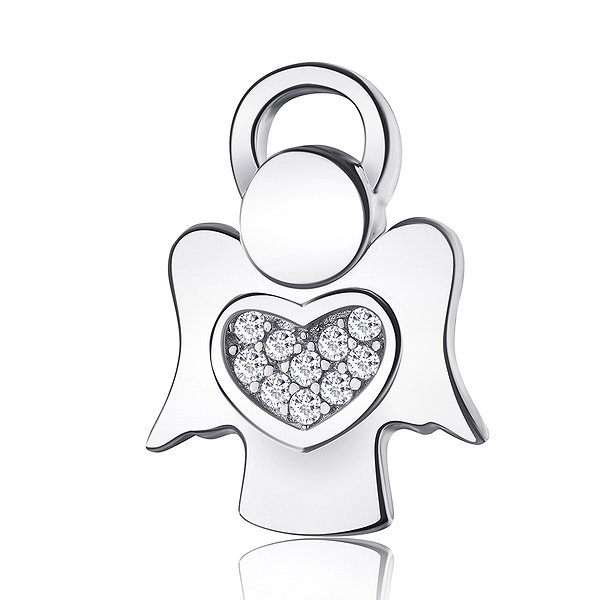 Серебряный кулон с куб. циркониями