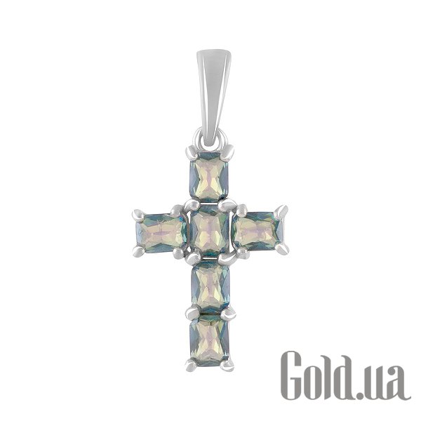 

Кулон-крестик Fresh Jewelry, Серебряный кулон с топазами