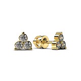 Золотые серьги с бриллиантами, 1768633