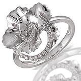 Женское золотое кольцо с бриллиантами, 055993