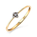Золотое кольцо с бриллиантами, 1513402
