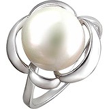 Женское серебряное кольцо с культив. жемчугом, 1611962