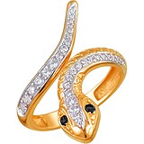 Женское золотое кольцо с куб. циркониями, 1623226