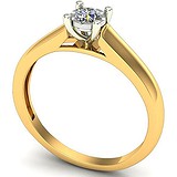 Золотое кольцо с бриллиантом, 1628602