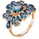 Женское золотое кольцо с топазами, 1635514