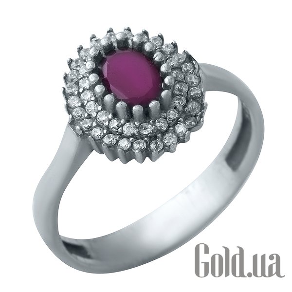 

Женские кольца Fresh Jewelry, Женское серебряное кольцо с рубином и куб. циркониями, 16