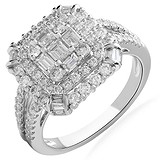 Женское золотое кольцо с бриллиантами, 1667514