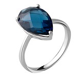 Женское серебряное кольцо с топазом, 1737914