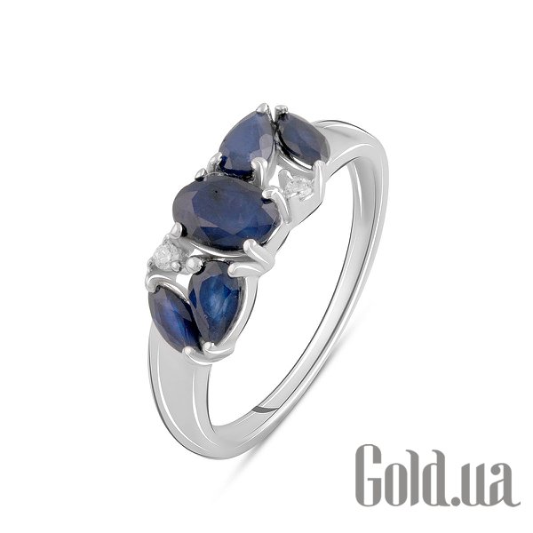 

Женские кольца Fresh Jewelry, Женское серебряное кольцо с куб. циркониями и сапфирами, 17.5