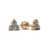 Золотые серьги с бриллиантами, 1768634