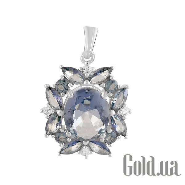 

Женские кулоны Fresh Jewelry, Серебряный кулон с куб. циркониями и топазами