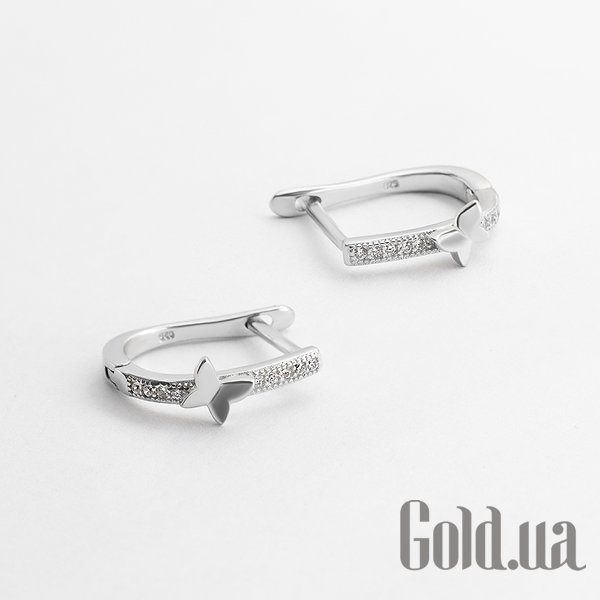 

Серьги Silvex925, Серебряные серьги с куб. циркониями