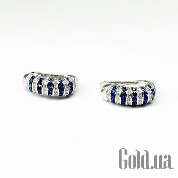 

Серьги Silvex925, Серебряные серьги с куб. циркониями