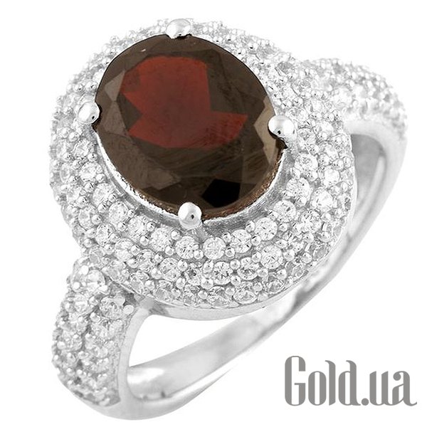 

Женские кольца Fresh Jewelry, Женское серебряное кольцо с гранатом и куб. циркониями, 19