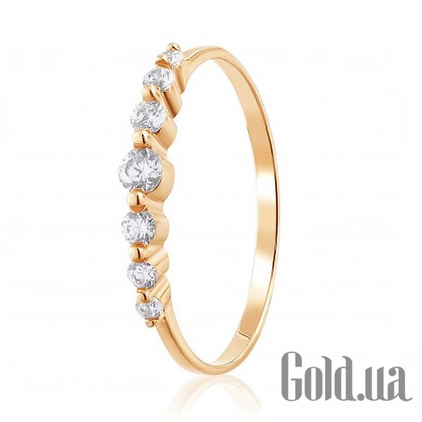 

Обручальное кольцо Украина, Золотое обручальное кольцо с циркониями Swarovski Zirconia, 15