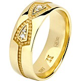 Золотое обручальное кольцо с бриллиантами, 1555131