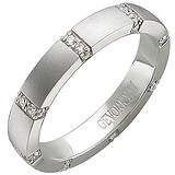 Золотое обручальное кольцо с бриллиантами, 1612987