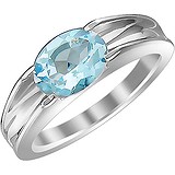 Женское серебряное кольцо с топазом, 1625787