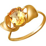 Женское золотое кольцо с цитрином, 1636027