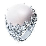 Женское серебряное кольцо с ювелирным стеклом, 1645243