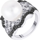 Женское золотое кольцо с бриллиантами и жемчугом, 1673403