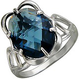 Женское серебряное кольцо с топазом, 1674683