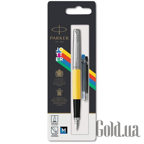 

Ручка Parker, Перьевая ручка Jotter 17 Plastic Yellow CT FP M блистер 15 316